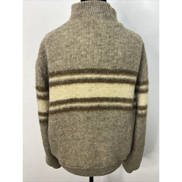 Vintage Tundra Woman S Wool Nordic Ski Jacket Sweater Lined Knit Inuit Canada - Picture 6 of 8